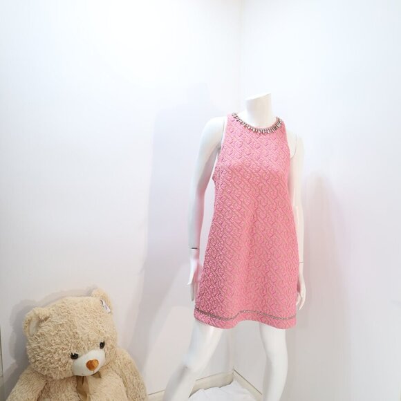 ZARA PINK JEWEL MINI DRESS Size MNEW WITH TAG! - Picture 3 of 5
